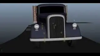 truck animation maya