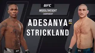 ISRAEL ADESANYA VS SEAN STRICKLAND | Fight simulation | UFC 293