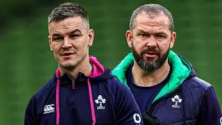 Footage of Ireland training ahead of their clash against England
