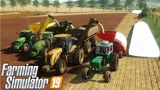 PRIMERA VEZ DE ARROZ Y EXCELENTE RINDE | MULTIPLAYER | FARMING SIMULATOR 19
