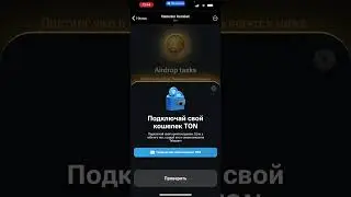 #airdrop от Хамстер Комбат. Как подключить кошелек #блокчейн