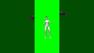 3d animation video| nude girl talking green screen video 