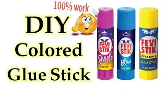 diy colored favistick | how to make make glue stick at home | how to make favistick
