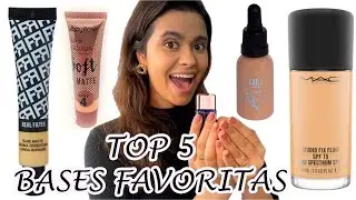 TOP 5 | BASES FAVORITAS | BASE CATHARINE HILL | BASE FRANCINY EHLKE | BASE MAC | E MUITO MAIS