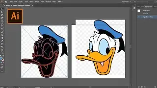 Membuat Vector Donald Bebek Menggunakan Adobe Illustrator