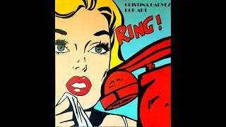 Painting Challenge #82 / Acrylic on canvas / Ring ! / Pop Art Comic