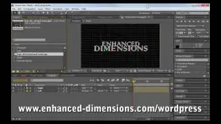 3D Tutorial - How to make an amazing 3D intro for YouTube using After Effects Tutorial Part 1