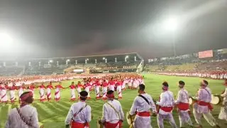 ঝুমইৰ বিনন্দিনী #at Sarusojai Stadium 🏟️ Guwahati #teatribe #vlog #jumur