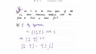 Basis for Hermitian and Skew-Hermitian Matrices