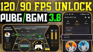 Unlock 100% REAL 120 / 90 FPS in PUBG 3.8 Update 😱 Unlock 120 / 90 FPS in BGMI 3.8 Update 🚀 NO BAN 😱