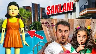ELİF SİNEM SQUİD GAME KIZI SİTEDE GEZİYOR ‼️ SAKLAMBAÇ OYNADIK !! EYVAH DEV BEBEK !!