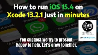 How to run iOS 15.4 on Xcode 13.2.1 Just in 3 minutes | Xcode | Trick to run higher version of iOS