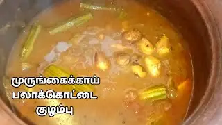 முருங்கைகாய் பலாக்கொட்டை காரக்குழம்பு | jackfruit seed curry | palakottai