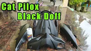 Tutorial Cara Cat Motor - Pakek Pilox | Black Doff