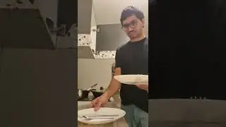 Hotel waiter Plates 🍽 placing and collecting