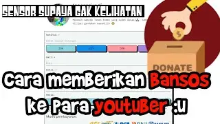 cara memberikan donasi ke para youtuber kere hore :u