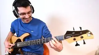 November bass groove (D minor / 125 bpm) // Fodera Yin Yang