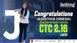 Jetking Kochi Students Testimonial - #Congrats Adhithia Dinesh (Placed in NSEIT Kochi