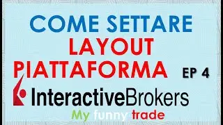 Settare layout piattaforma Interactive Brokers TWS, inserire colonne dati di mercato e ordine 4 ep