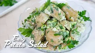 Easy Potato Salad Recipe without Eggs with Mayonnaise #Ad