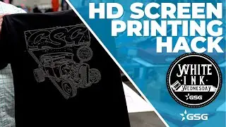 NEW Screen Printing Hack for High Density Prints | White Ink Wednesday