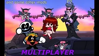 Friday Night Funkin but its multiplayer and a bunch of other mods with my brother