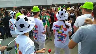 Территория Лужников в День открытия Чемпионата мира по футболу 2018 в России