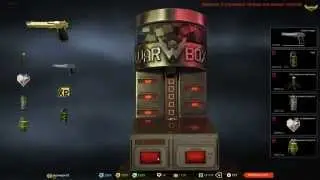 Warface Крутим коробки удачи за варбаксы ЗОЛОТОЙ ДИГЛ 50000 варбаксов