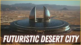 Futuristic Desert City | AI-Generated Sci-Fi Masterpiece by MidJourney & Hailuo AI