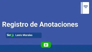 Registro de anotaciones - Módulo Admin