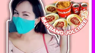 JOLLIBEE'S BEST  MENU ITEMS FEAST [JOLLY SPAGHETTI, CHICKEN JOY]MUKBANG | ASMR JOLLIBEE