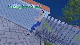 Making Gena Stuck In The Gate When Gate Escape In Schoolboy Runaway