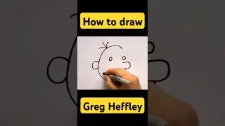 How to draw Greg Heffley's face #shorts #draw #drawing #diaryofawimpykid #gregheffley #face #fun