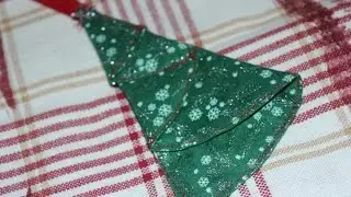 Christmas Tree Ornament - Fabric Sewn - SURPRISE ending!