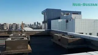 Город Нур-Султан с 21 этажа полный обзор города