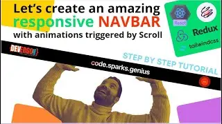 Crafting an Impressive Responsive Navbar in React with Scroll-triggered Animation - Redux Spring