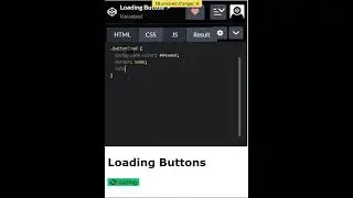 Create Loading Button Using HTML & CSS 