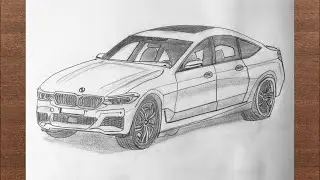 How To Draw a BMW 6 series GT Car