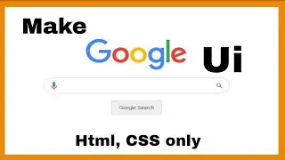 Simple Google Page Clone with Html and CSS || Codes Available || 