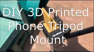 One Day Project| Custom Designed And 3D Printed Phone Tripod Holder