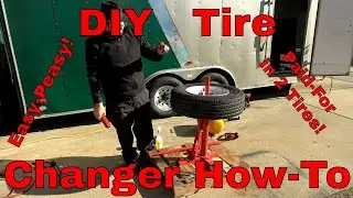 Harbor Freight Manual Tire Changer How-To Review Lets Change a Tire!  69686