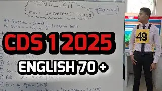 CDS ENGLISH 70+ MARKS ONLY 7 TOPICS 📖 | CDS 1 2025 ENGLISH ONESHOT ✅️ | POWERPHILIC DEFENCE