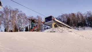 Горнолыжные покатушки в с. Манжерок (2021 - Республика Алтай)