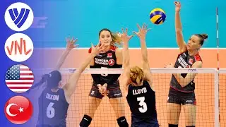 USA vs. Turkey - Full Match | Women's Volleyball Nations League 2018