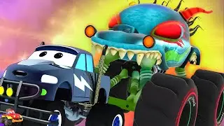 Haunted House Monster Truck Vs Monster Truck Dan Fun Battle