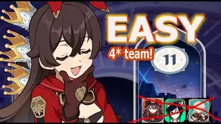 F2P AMBER DESTROYS!! Genshin Impact 2.3 Spiral Abyss Floor 11 showcase (my first 9 stars!)
