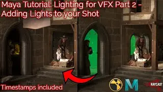 Maya Tutorial: Lighting for VFX Part 2 - Adding Lights to your Shot