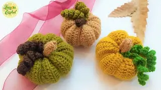 How to Crochet Halloween Pumpkin | Halloween Crochet Tutorials | Lemon Crochet🎃