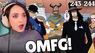 SCREAMING! Insane Reveals! 🤯 | ONE PIECE | Episodes 243 & 244 | Reaction & Discussion