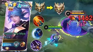 MIYA BEST BUILD AND EMBLEM FOR SOLO HIGH RANK MATCH!💀 (FASTEST RANK UP) -  Miya Best Build 2024